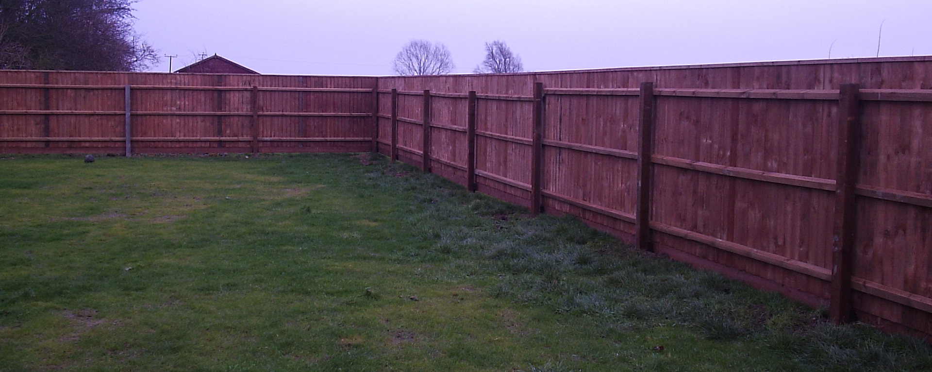 Supplying and erecting fencing such as continuous Feather Edge Fencing.